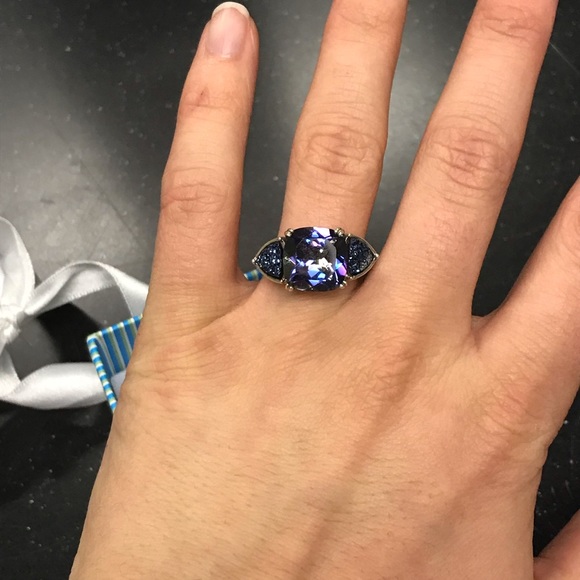 Amethyst and Moonstone Ring - Picture 7 of 7